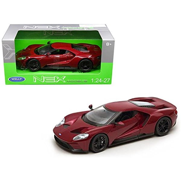 Welly 2017 Ford Gt Red 1-24 - 1-27 Diecast Model Car 24082R - main